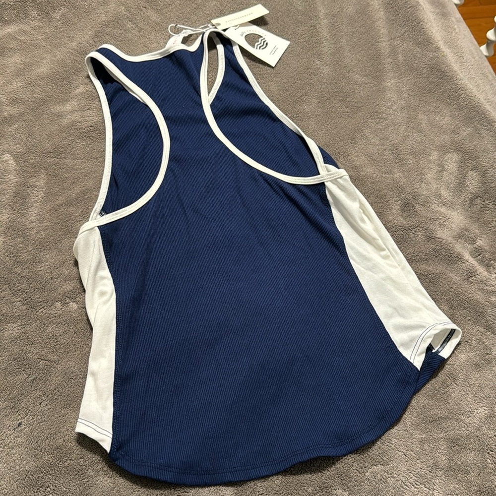 ✨ Anthropologie Piped Half-Zip Tank Sz L - Picture 7 of 7